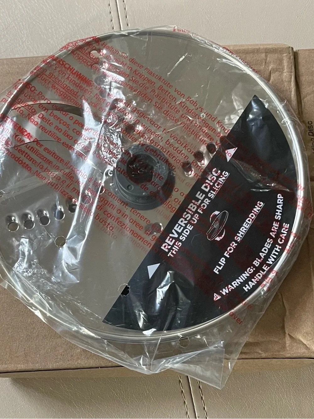 SharkNinja Reversible Slicing & Shredding Disc - Gray NWT